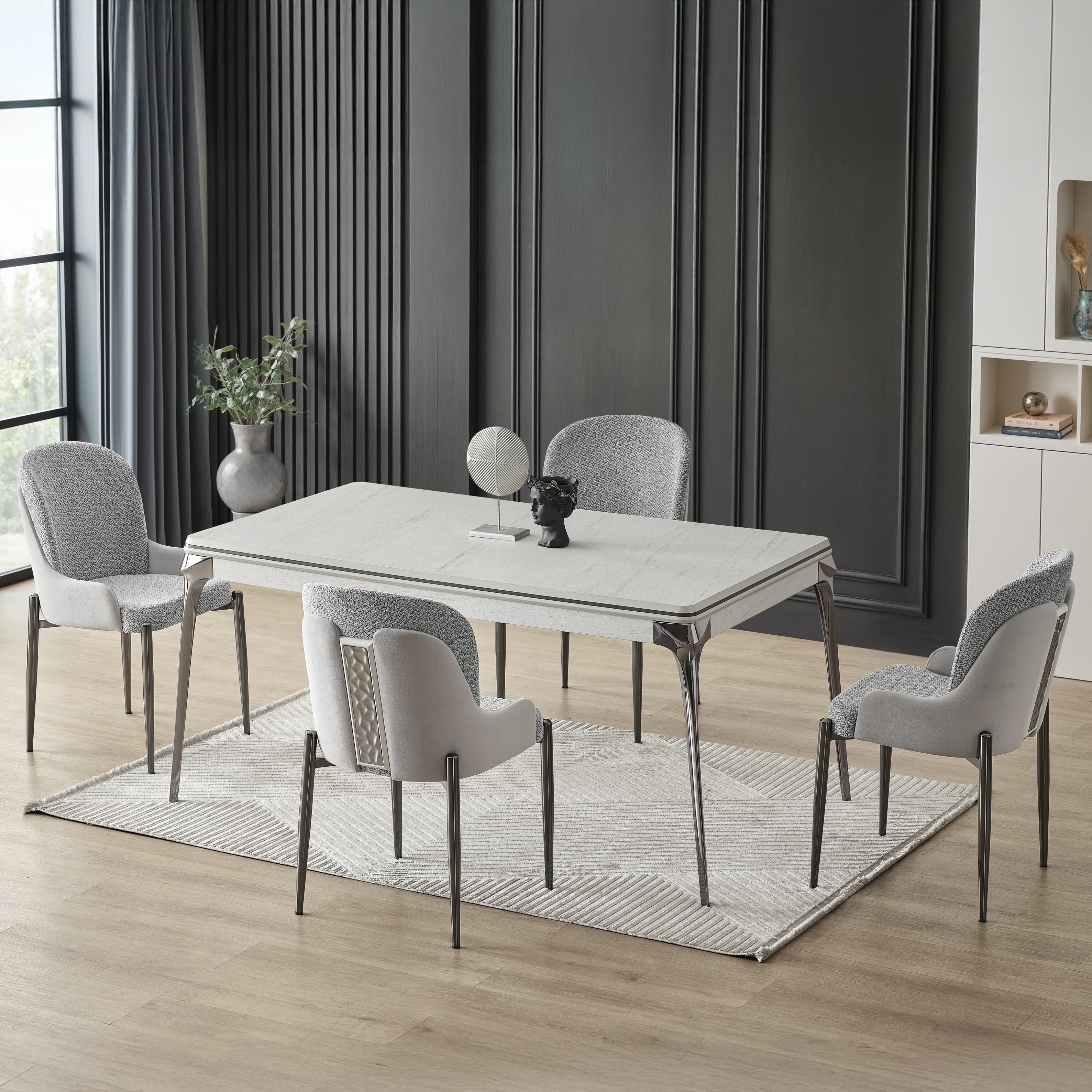 Elvin Esszimmersitzgruppe (4'er Set)