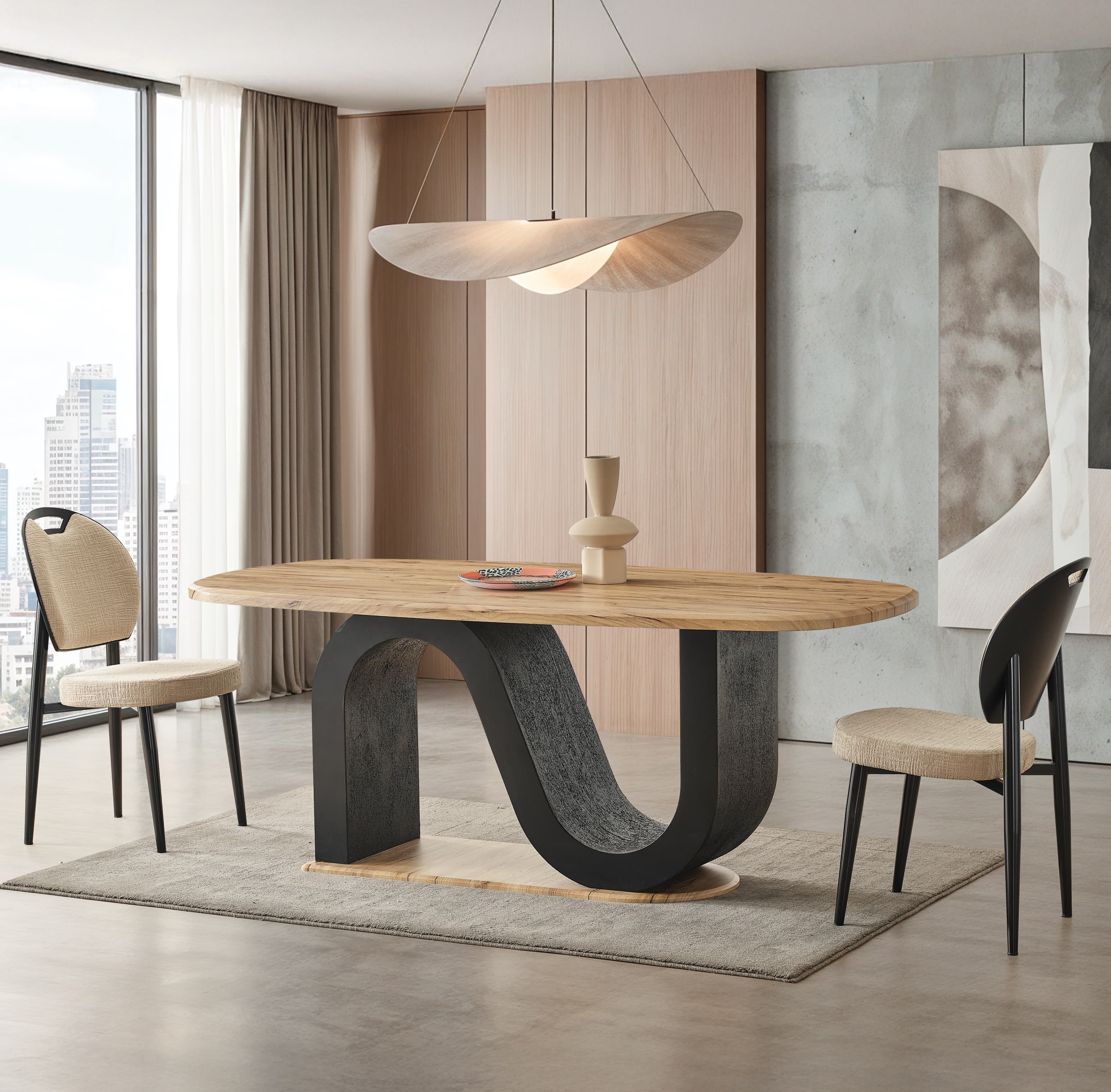 Sare Esszimmersitzgruppe (4'er Set)