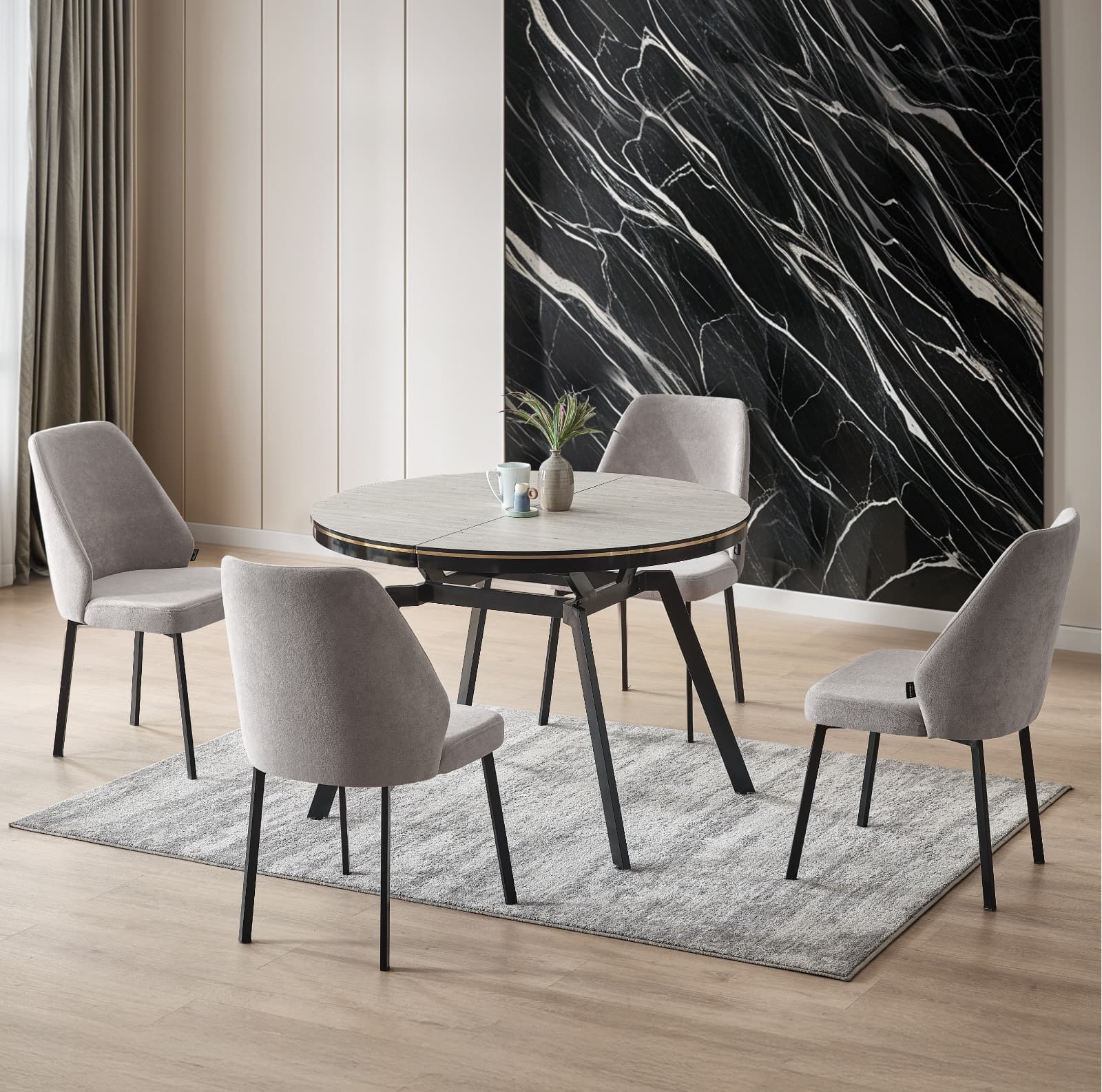 Duha Esszimmersitzgruppe (4'er Set)