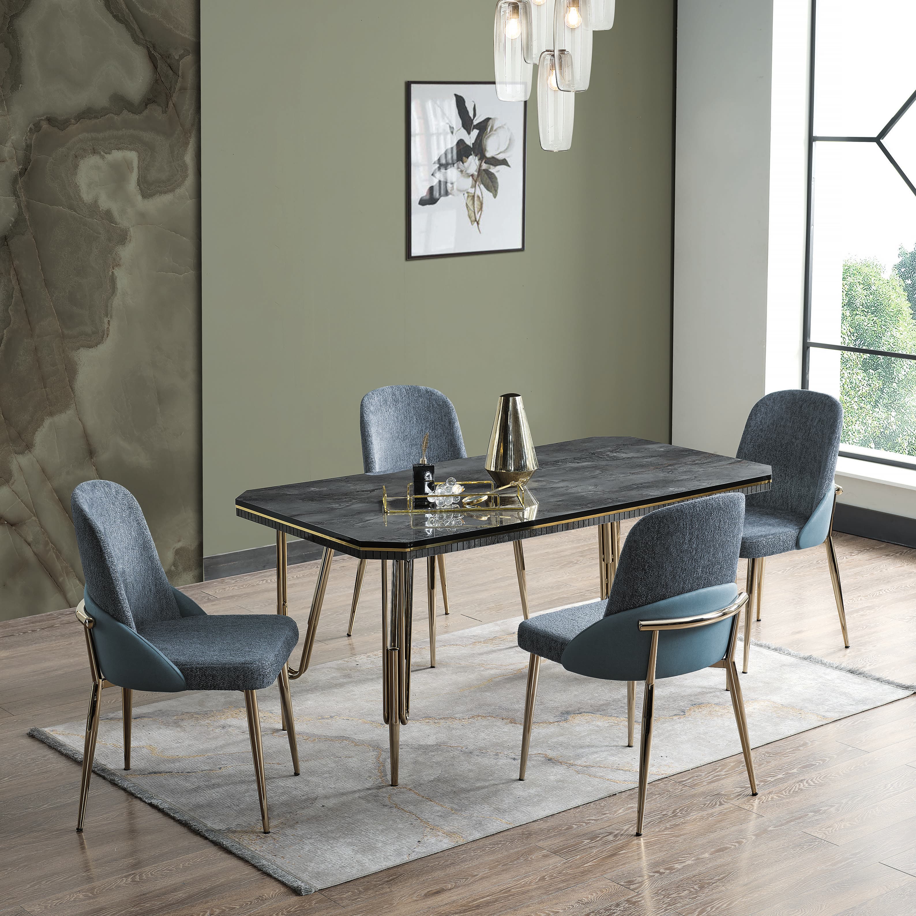 Derin Esszimmersitzgruppe (4'er Set)